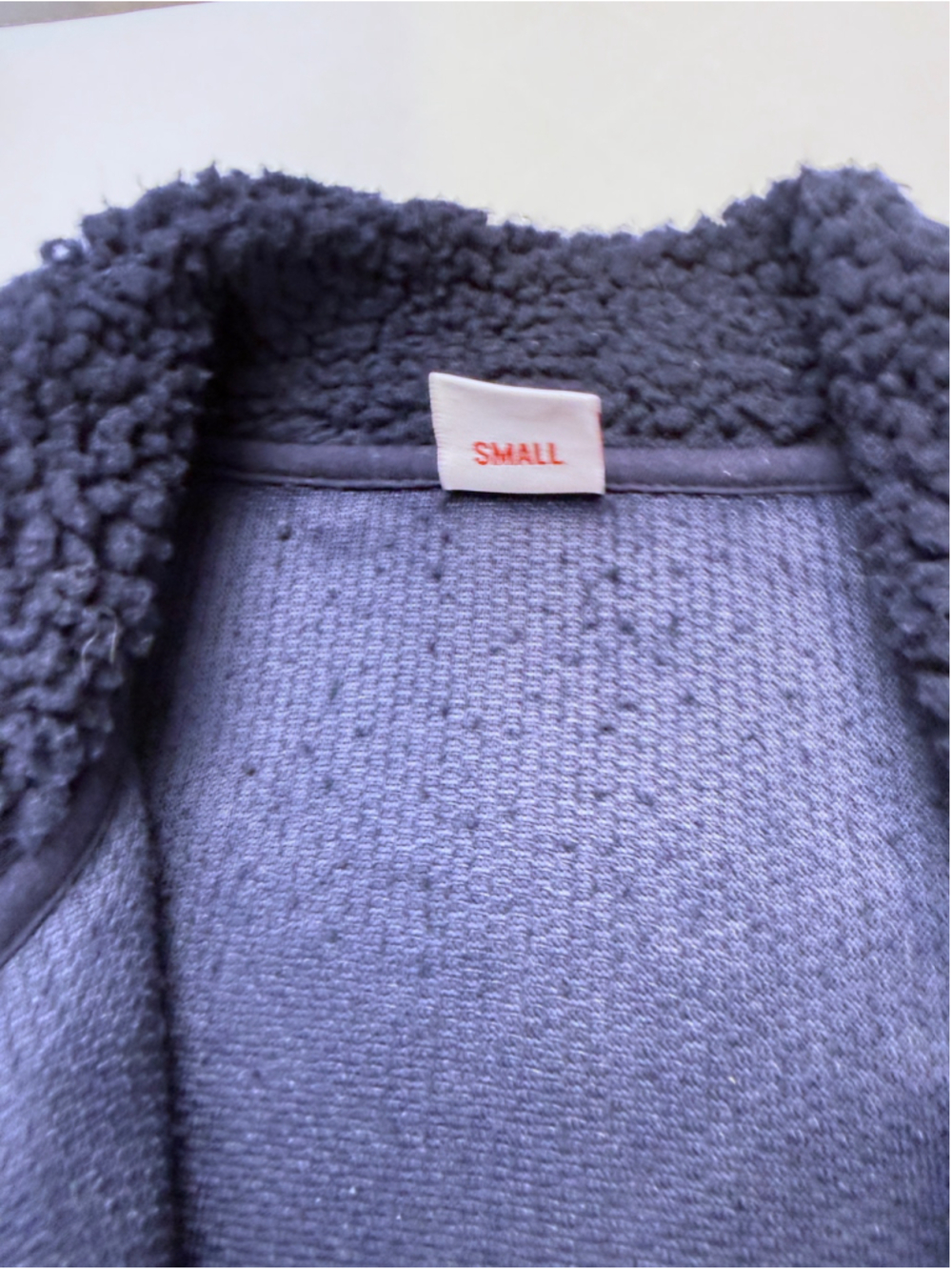 Kappa Iris Navy Fleece Quarter-Zip Sweatshirt Jacket Men Size S - Picture 6 of 12